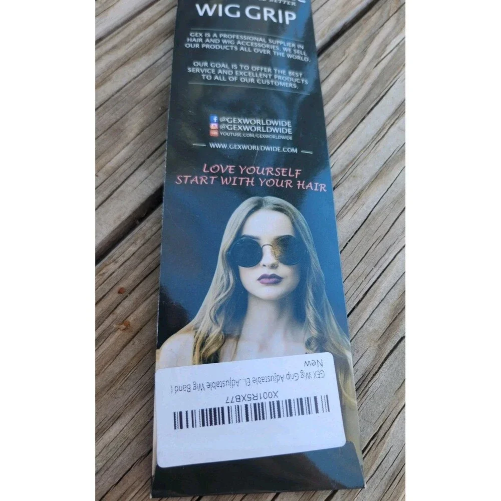 GexWorldwide GEX Wig Grip Band Flexible Velvet Scarf Head Hair Band Dark